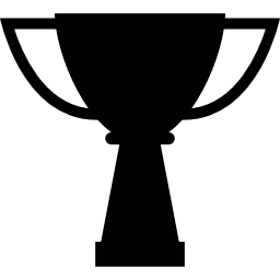 silhouette de la coupe des gagnants Icône