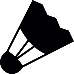 Shuttlecock silhouette icon