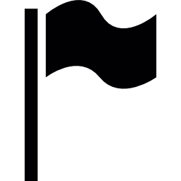 agitant le drapeau noir Icône