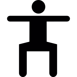Exercising man icon