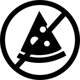 nessuna pizza consentita icona