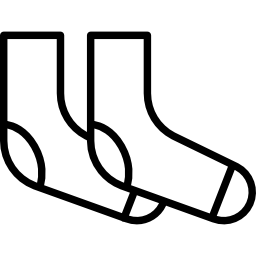 deux chaussettes Icône