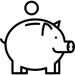 big piggy bank Ícone