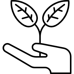 spruit bij de hand icoon
