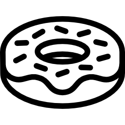 donut con chispitas icono
