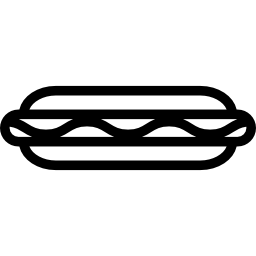 duży hot dog ikona