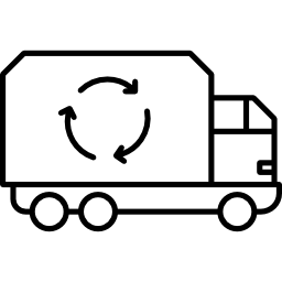 camion de recyclage Icône
