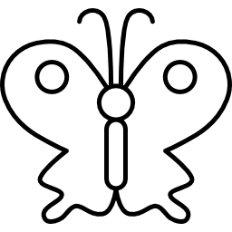 mariposa grande icono