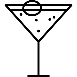 cocktail con oliva icona