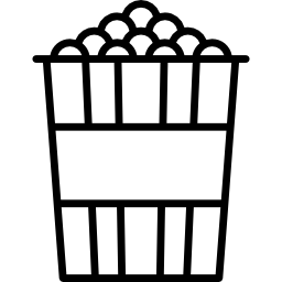 pop corn cube icon