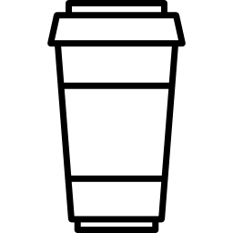 vaso de cafe icono