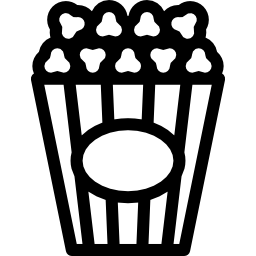 Коробка для попкорна иконка