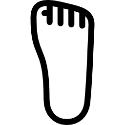 un piede icona