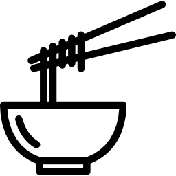 noodles in a bowl Ícone