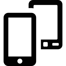 due smartphone icona