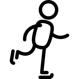 schaatser figuur icoon
