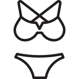 piezas de bikini icono