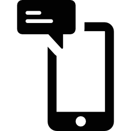 Smartphone with Message icon