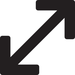 cambio de tamaño diagonal icono