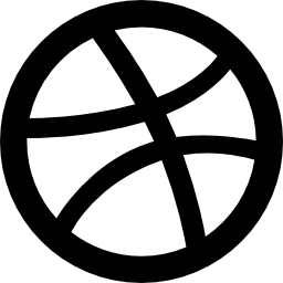Большой логотип dribble иконка