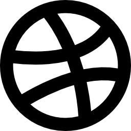 duże logo dribbble ikona