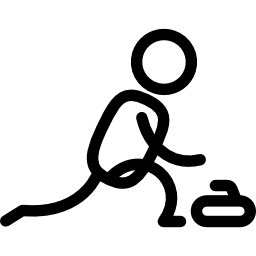 gracz curlingu ikona