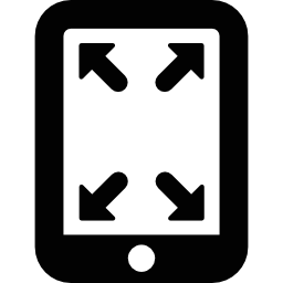 rozwiń tablet ikona