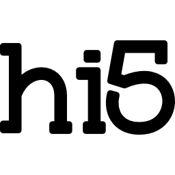 hi5 groot logo icoon
