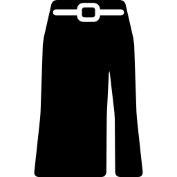 Длинная юбка с поясом иконка