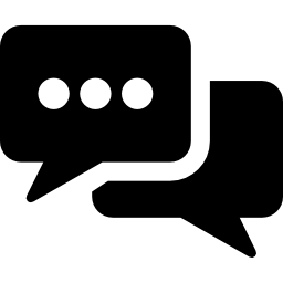 Two Chat Bubbles icon