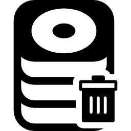 databank verwijderen icoon