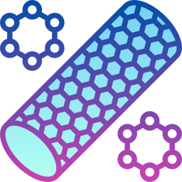 nanotube de carbone Icône