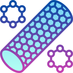 nanotubi di carbonio icona
