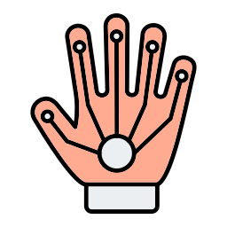 przewodowa rękawica ikona
