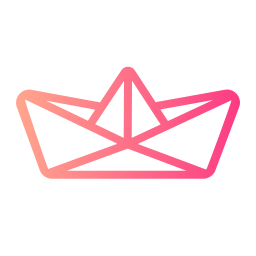 Paper boat icon