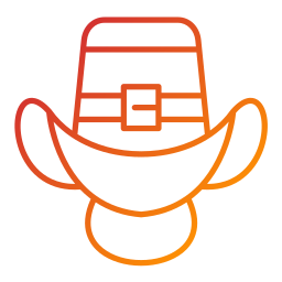 kowbojski kapelusz ikona
