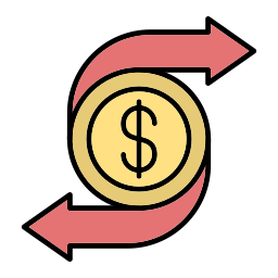 Money transfer icon