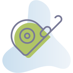 Measuring tape icon