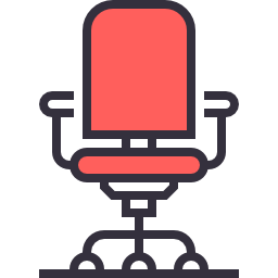 Desk chair icon