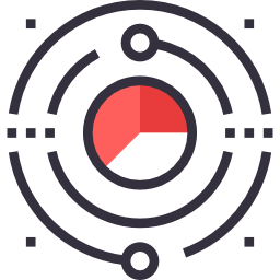 gráfico circular icono