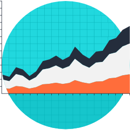 grafico a linee icona