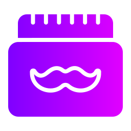 Moustache cream icon