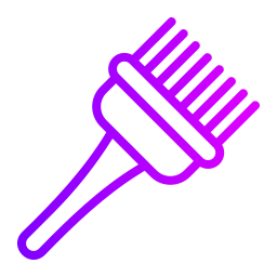 Hair comb icon
