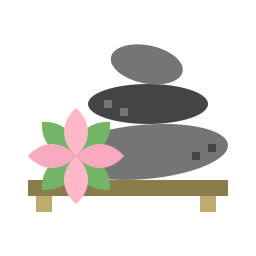piedras relajantes icono