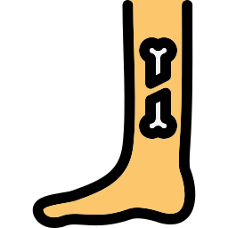 Сломанная нога иконка