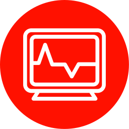 Heart monitoring icon