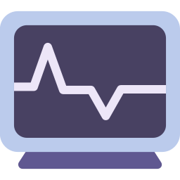 Heart monitoring icon