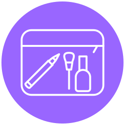 Makeup container icon