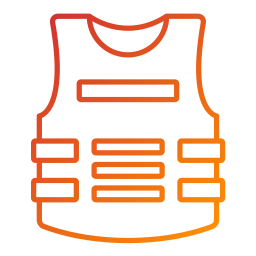 Bulletproof vest icon