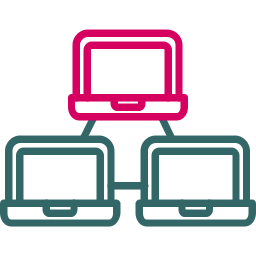 la mise en réseau Icône